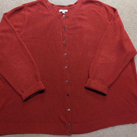 croft & barrow Sweaters - 🍁Rust Red Button-Up Cardigan🍁